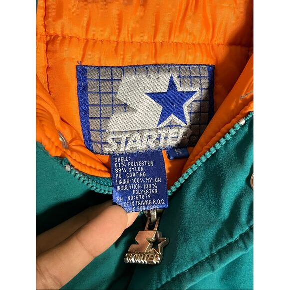 Vintage 90s Starter NFL Miami Dolphins Puffer Jacket - Picture 6 of 8